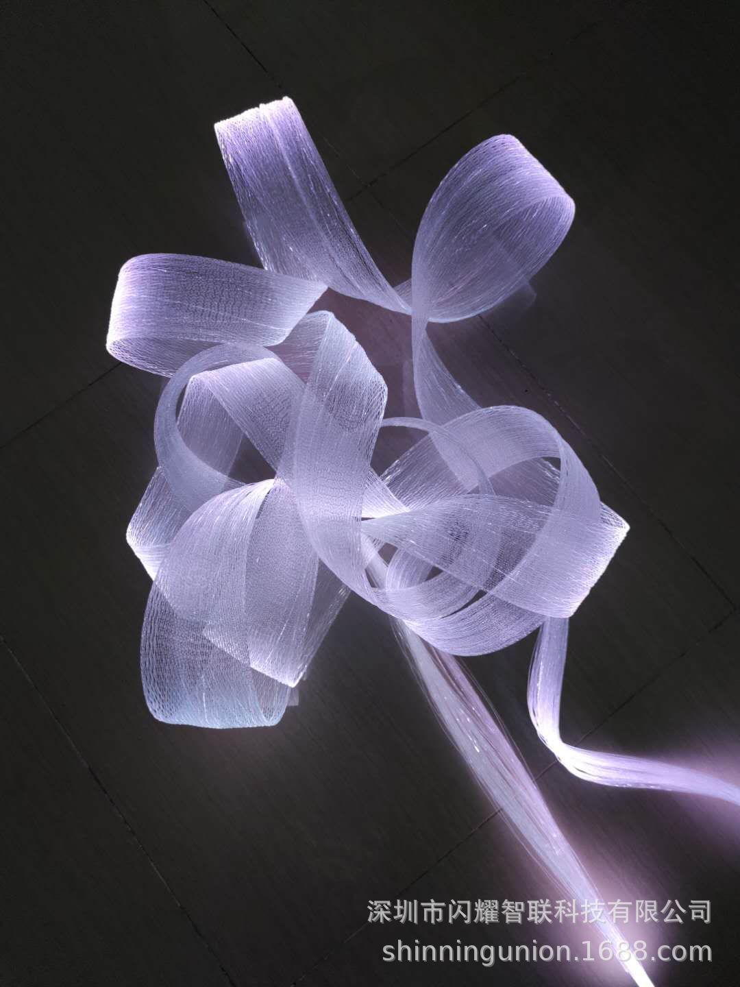 플라스틱 광섬유 발광 편조 메쉬