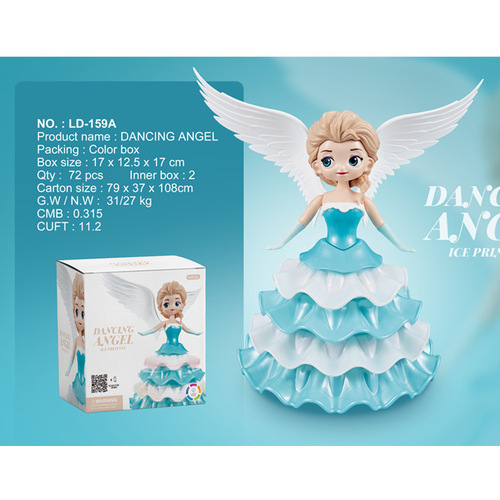 Cross-border influencer electric swivel dancing fairy tale princess children boy girl educational parent-child toy