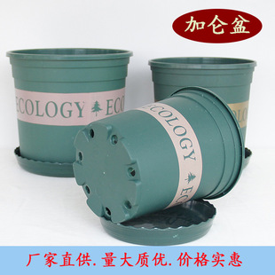 Gallon flowerpot thickened resin round gardening plastic flowerpot large diameter balcony green plant seedling pot factory wholesale