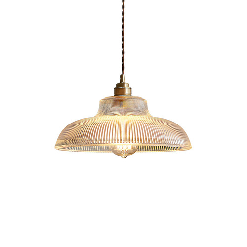 ins old Shanghai Japanese simple glass chandelier creative dining room living room bar personalized design study entrance light
