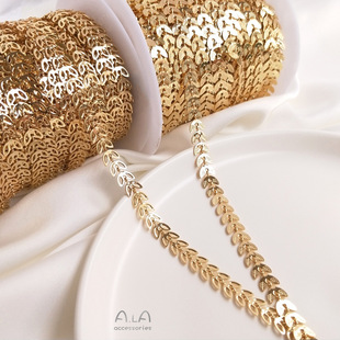 14K����ɫ���~ɢ���朗l�w�C�U�����~�Ӷ��Ʒ���diy�ֹ�����