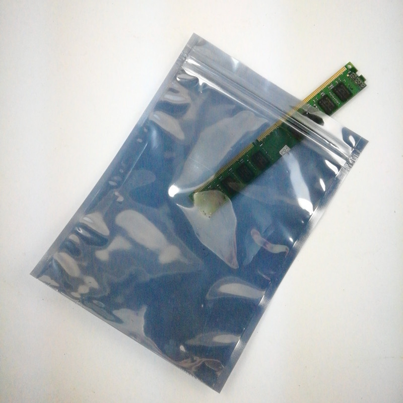 10*16深圳防静电自封袋10.5*20CM11*15夹链袋 静电屏蔽袋封口骨袋