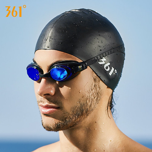 361 Swimming Cap Adult Unisex Professional Waterproof Comfortable Silicone Cap Fashion Large Size Training Swimming Cap Wholesale
