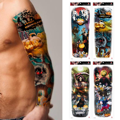 Manufactor Direct selling Halloween new pattern Tattoo sticker Big picture Funny Devil terror Scar waterproof tattoo