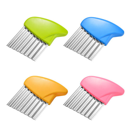 Creative Mini Stainless Steel Potato Cutting Wavy French Fries Cutting Kitchen Gadgets Multifunctional Vegetable Cutter