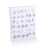 Fashionable sophisticated hypoallergenic earrings from pearl, 36 pair, city style