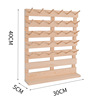 Creative pine wood folding line shaft frame sewing thread wax wire shuttle core line storage line wig wooden line frame