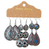 Set, accessory, retro earrings, Amazon, European style, boho style