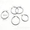 Earrings stainless steel, trend ear clips, brand accessory suitable for men and women, wholesale