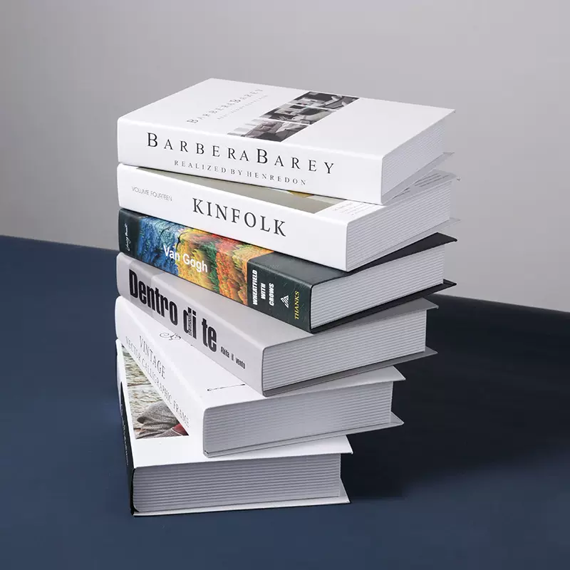 北欧现代简约仿真书摆件假书书房书柜桌面家居装饰品拍摄道具摆设