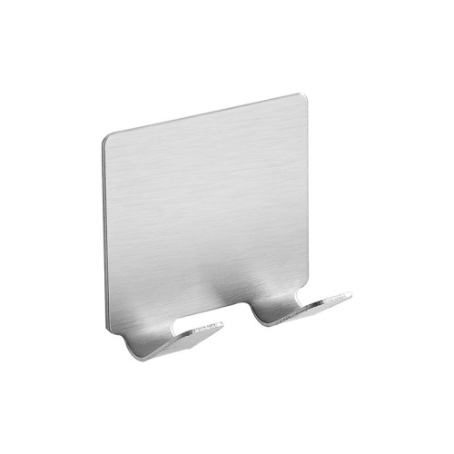 Stainless steel hook sticky hook super strong traceless punch-free door back key paste bathroom storage metal hook