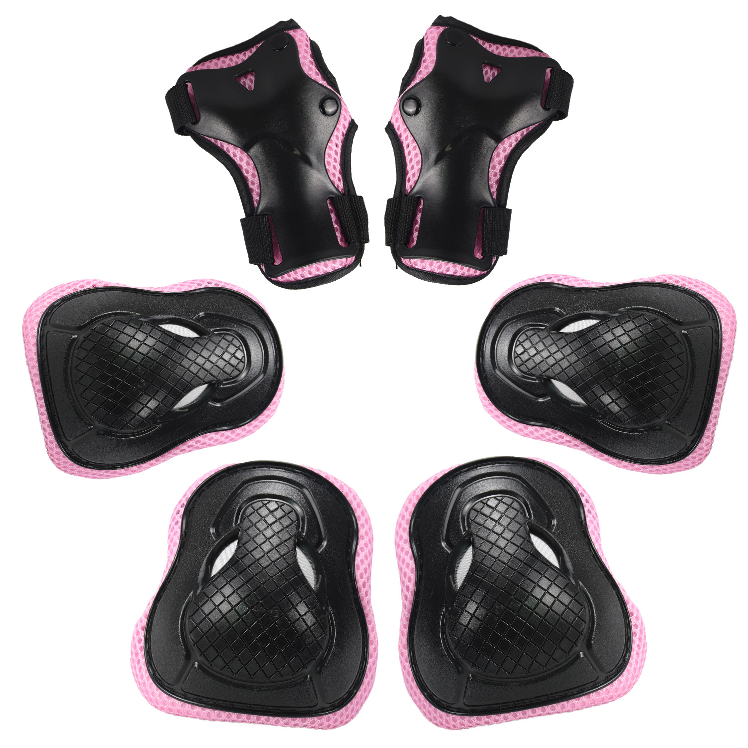 Nuevo AIDY niños patinaje de protección equipo de seis piezas conjunto de fábrica de equilibrio directo coche deslizante deportes engranaje protector Cabeza de Vaca