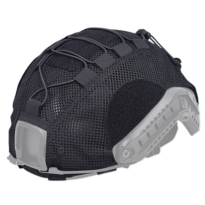 Cross-border casco táctico rápido serie casco universal tela malla camuflaje casco táctico casco cubierta velcro casco tela