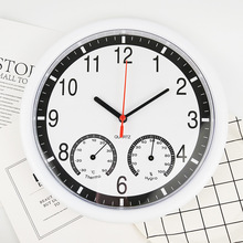 亚马逊欧洲热卖家居产品10寸温湿度塑料创意钟表 挂钟 简约时钟
