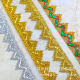 Golden Sequins Lace Gold and Silver Lace Lace Ethnic Dance Clothing Accessories Beaded Ribbon A 13 m