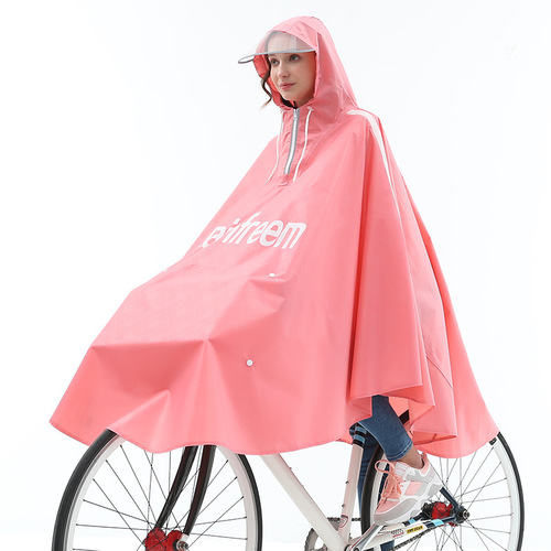 Qinfeiman New Fashionable Outdoor Thickened Oxford Cloth Single-Person Raincoat & Poncho for Cycling