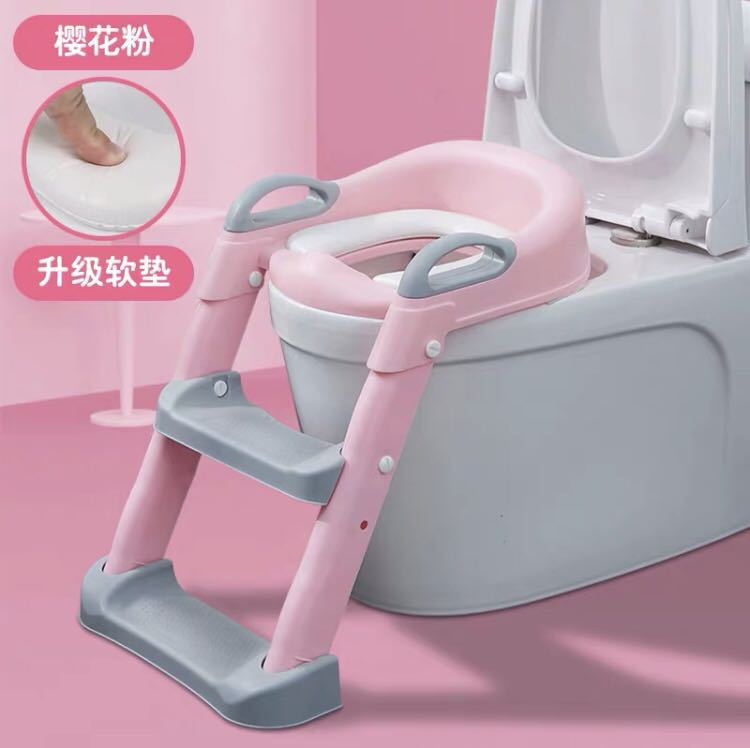 Fábrica directa de inodoro infantil escalera ajustable plegable inodoro infantil escalera auxiliar anillo de inodoro para hombres y mujeres, como