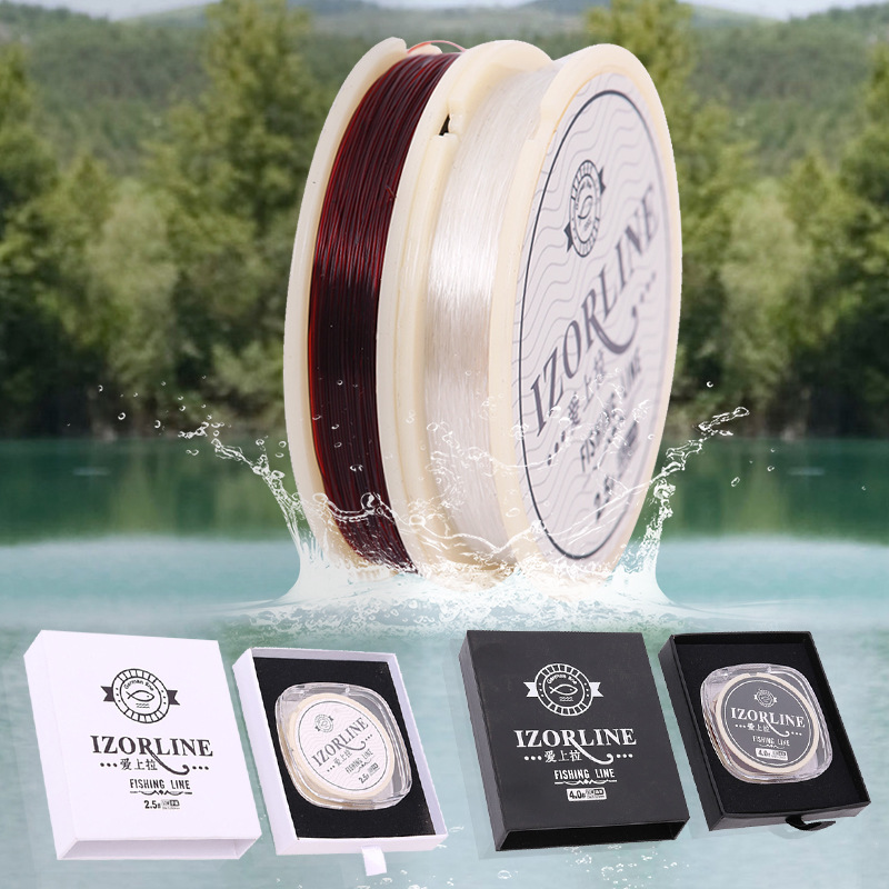 Línea de pesca al por mayor de alta resistencia alemana de seda cruda 50 Mira línea competitiva línea de nylon línea de pesca transparente Línea principal sub-línea