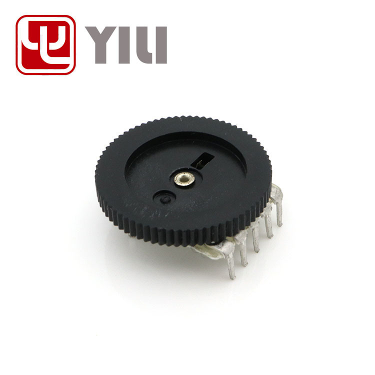 拨盘电位器 1001系列 双联电位器 圆盘电位器 电位器带开关