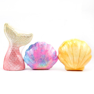 bath bombs Ocean series bath salt ball mermaid pearl shell toy bath ball essential oil bubble bomb