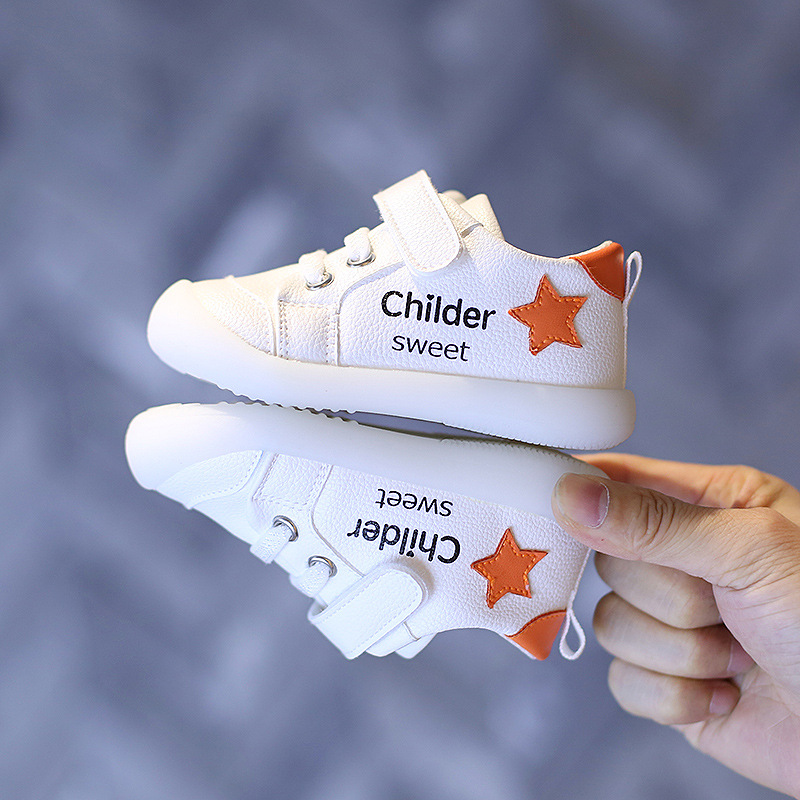 Caidi AI Primavera y otoño Nuevos zapatos para niños pequeños Zapatos blancos Zapatos de bebé para niñas Zapatos de bebé transfronterizos para niños
