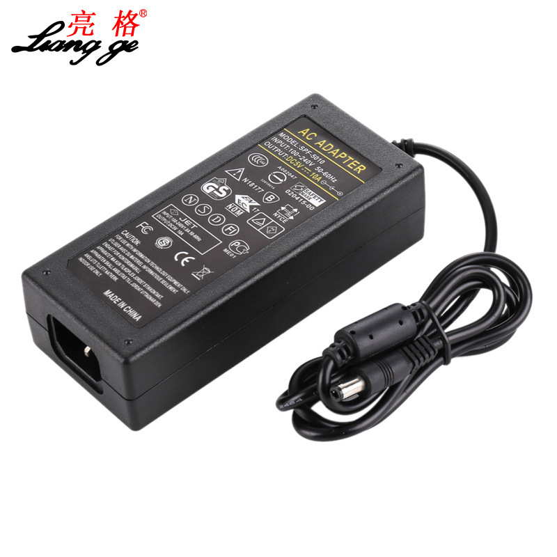 Factory direct 5V10A power adapter DC regulated power supply monitoring LED display optical terminal power line