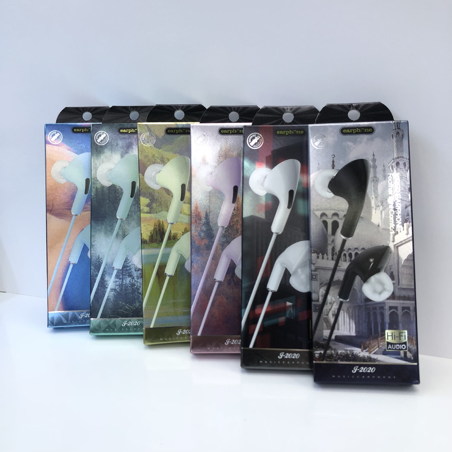 New Headphone Line In-Ear Packaging Color Box Hifi Wired Headset Universal Paper Box in stock Good Luck 365