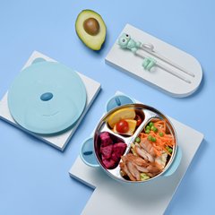 廠家不鏽鋼316寶寶分格餐盤嬰兒童餐具注水保溫輔食碗吸盤餐盤