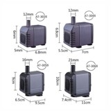 Chuangxing at304 Рыбная аквариучная насоса насоса насоса насосы насосы мини -ящик для рыбного аквариума фильт