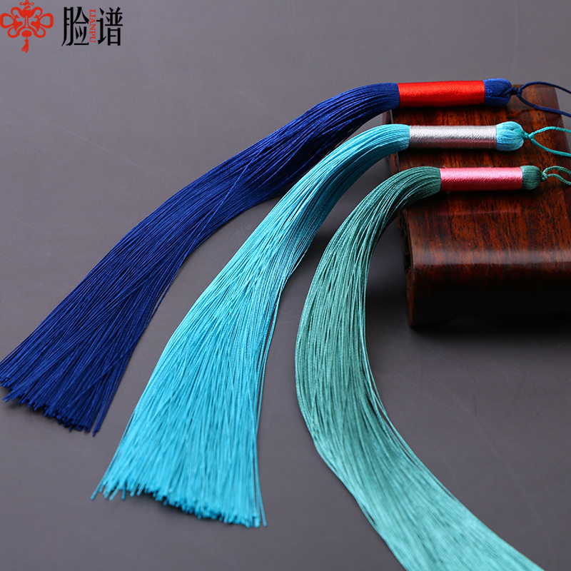 Long 25CM Han and Tang No. 2 Tassel Ear Hanging Ornaments Ancient Han Clothes Long Hanging Ear Ethnic Style Waist Accessories Hanging Ornaments
