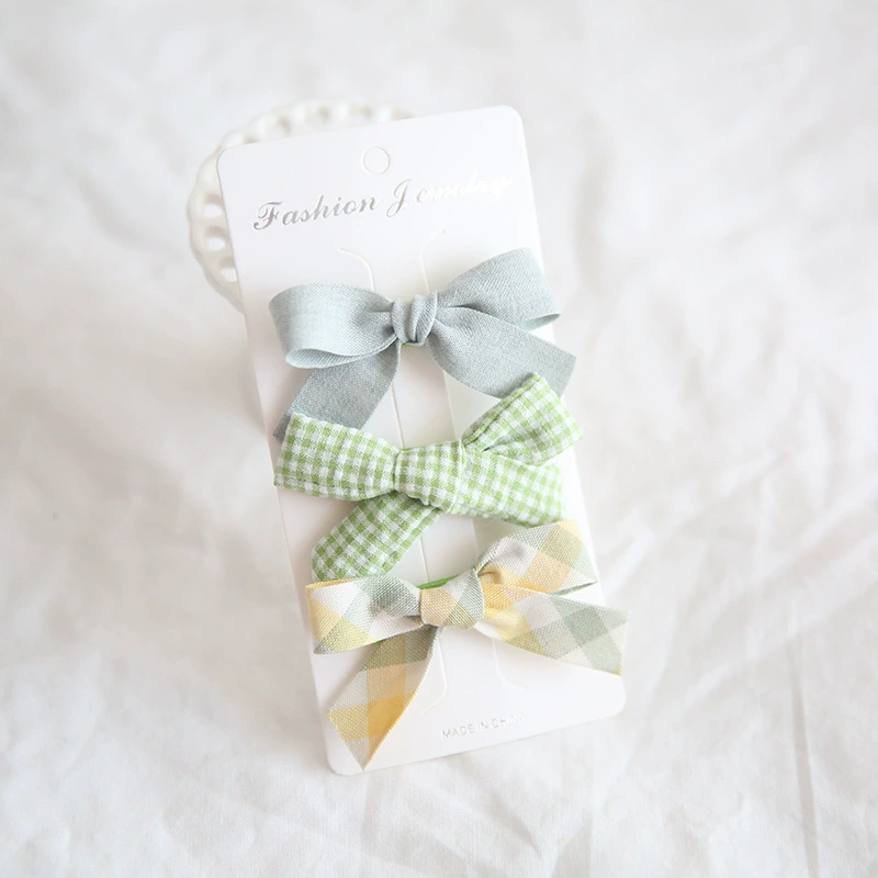 Children's hair accessory, hairpins, magazine with bow, set, wholesale, 3 piece set