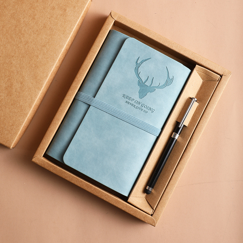 Z888-retro green leather paper set