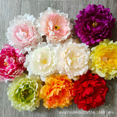 仿真花牡丹花頭家居裝飾假花攝影道具大牡丹絹花婚慶花牆插花批發