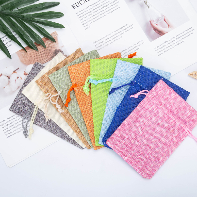 糖果零食束口袋珠宝首饰品包装仿麻布袋多色收纳袋可加LOGO定制