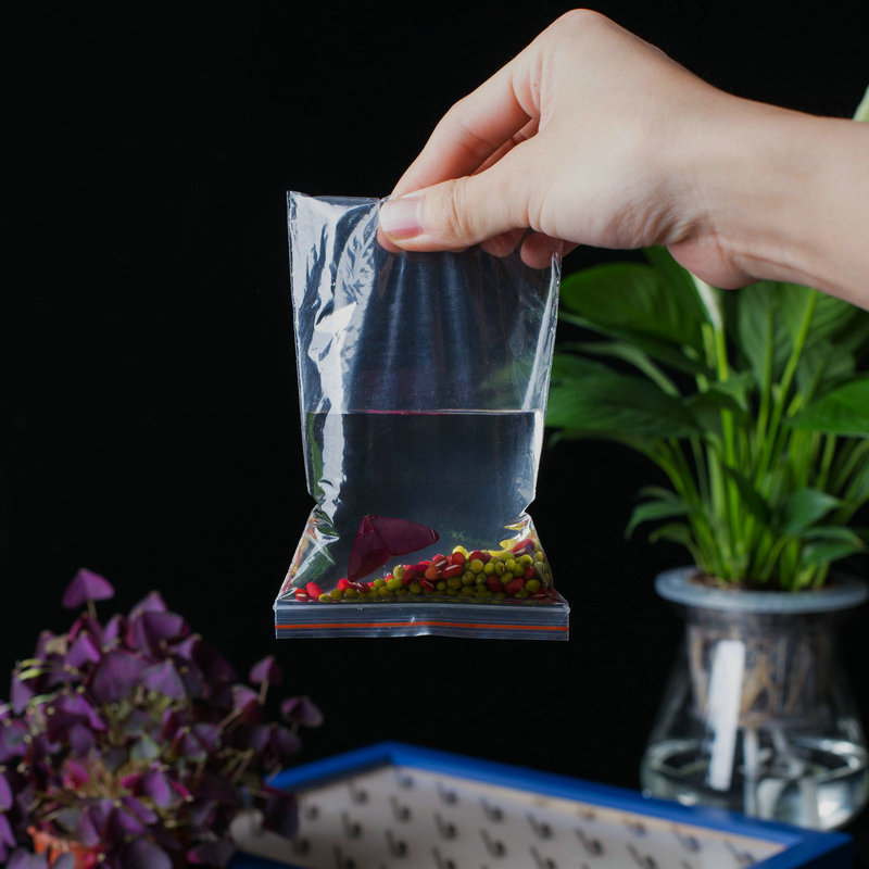 Lugar de fábrica bolsa ziplock pe transparente bolsa sellada a prueba de humedad bolsa sellada gruesa bolsa de embalaje de joyería al por mayor