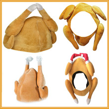 现货热销 欧美狂欢节火鸡帽  感恩节鸡腿帽子 成人卡通创意搞怪帽