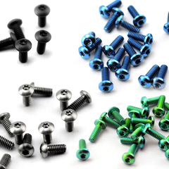 美制牙鈦合金T6梅花螺絲釘 折刀背夾螺絲釘蜘蛛背夾螺絲 背夾釘