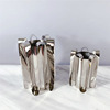 Modern and minimalistic silver metal jewelry, decorations, European style