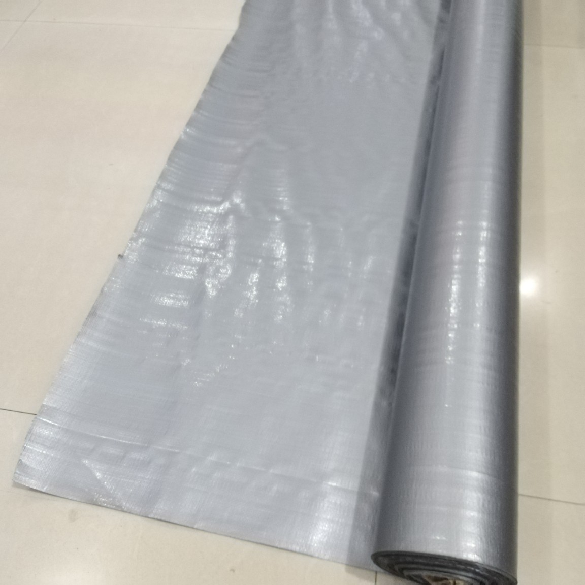 生产全新料pe编织布 PE防水布 银色编织布 高品质编织工艺 膜双面