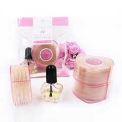 Mesh lace double eyelid sticker set with glue and clip, Y-shaped accessories, a natural invisible heart-shaped double eyelid wholesale set