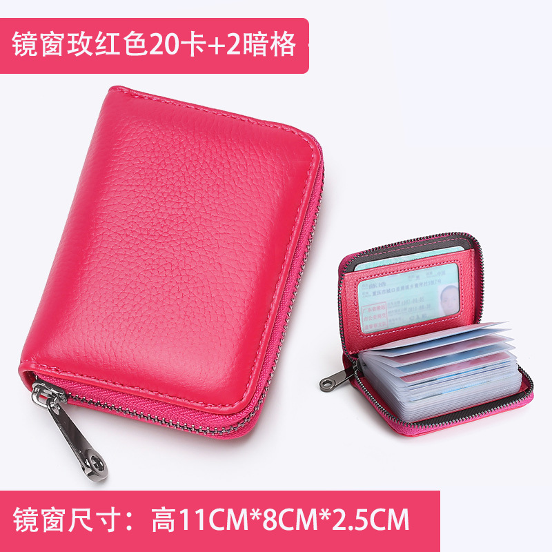 Cartera multifuncional para hombres de gran capacidad anti-desmagnetización cepillo antirrobo Taobao bolsa de tarjeta caliente bolsa de licencia de conducir integrada para hombres y mujeres