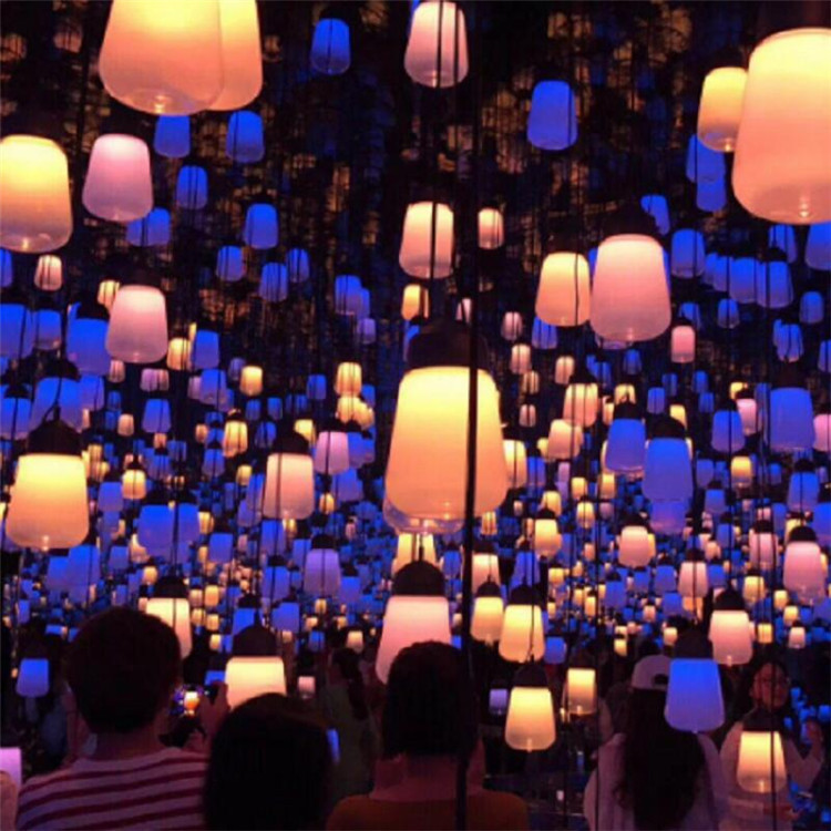 Bosque Luz de respiración LED colorido cambio de color al aire libre atmósfera techo paisaje Luz Plaza Scenic Spot Lighting LED Luz de respiración