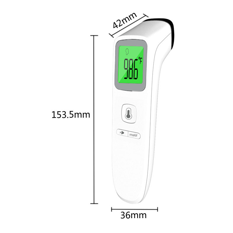 Multi-purpose temperature measuring instrument double probe forehead temperature infrared thermometer certification complete one-piece delivery factory direct supply