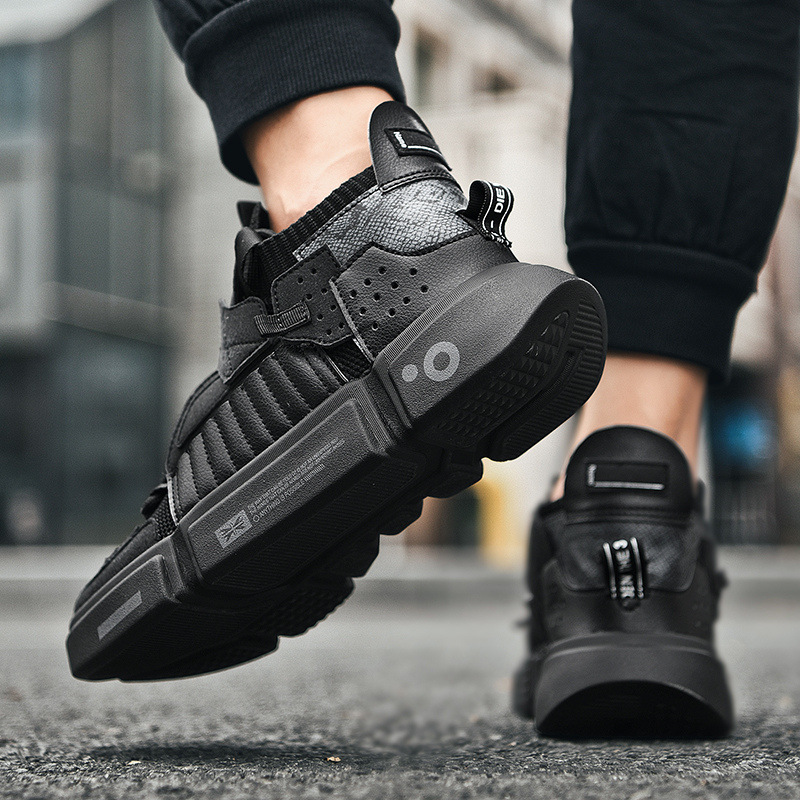 Zapatos de hombre otoño nuevos zapatos de pareja súper populares transpirables de los hombres de estilo coreano de moda de color a juego personalidad en línea celebridad Wudao zapatos de papá image 6