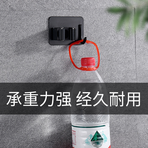304 stainless steel mop clip hook without punching bathroom storage artifact broom hanger viscose mop clip