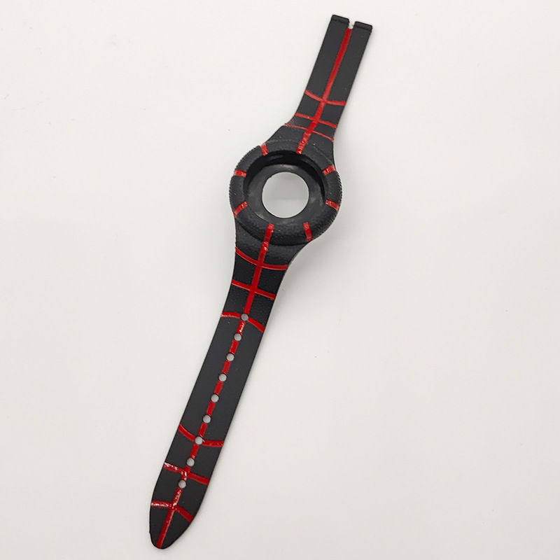 Suministre la correa de reloj de silicona multicolor hebilla correa de reloj de silicona impresa correa de reloj de silicona accesorios de reloj inteligente