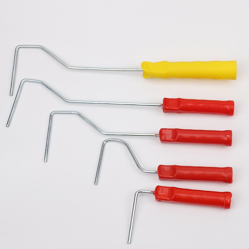 Fábrica al por mayor cepillo de rodillo soporte de núcleo mango pequeño pulgar mango pequeño mango de esquina mango largo mango corto cepillo de rodillo Rod