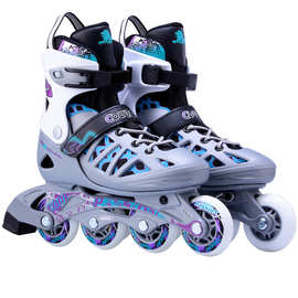 美洲狮溜冰鞋成人轮滑鞋旱冰鞋可调直排滑冰鞋滑轮鞋