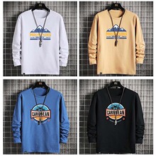 秋冬加厚男装t恤 大码男装长袖T恤简约厚棉衣服冬季地摊服装男X20