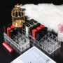 桌面收纳透明化妆品口红架